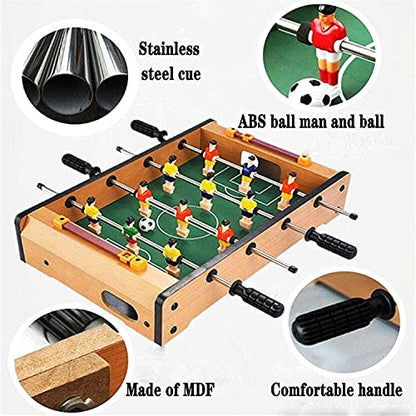 Tabletop Foosball Table- Portable Mini Table Football/Soccer Game Set with Two Balls and Score Keeper for Adults and Kids