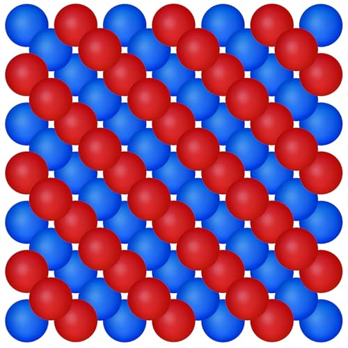 Hanaive 100 Pack Table Tennis Balls Multi Colored 40mm Plastic Balls Bulk Washable Small Game for Carnival Pool Games, Party Decoration Pet Toy - color: Red, Dark Blue