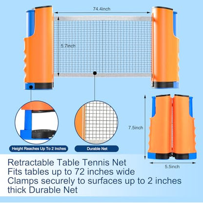 Generic Table Tennis Set/Table Tennis Net - color: Orange