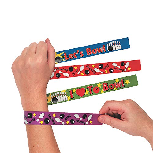 Fun Express 12 Bowling Slap Bracelets