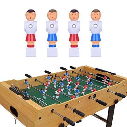 4Pcs Rod Foosball Soccer Table Football Men Player Replacement Parts(Red+Blue)