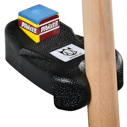 CROWN ME Cue Hoder, Cue Rest Cue Stick Holder, Portable Weighted Billiard Cue Rack with Chalk Holder, Pool Cue Holder, 1 Holes - style: 1 Hole