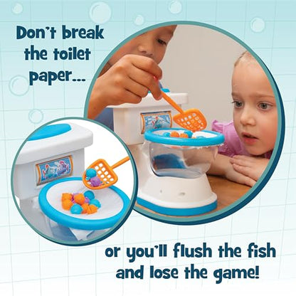Don't Flush The Fish Board Games for Kids - Board Games for Family Game Night for Kids and Adults, Fun Balancing Game, Multi-Player Preschool, Toddler Toys, Ages 4+ - style: Don’t Flush the Fish