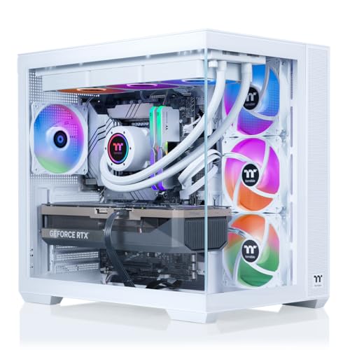 Thermaltake LCGS View u2870TS-380 Gaming Desktop (Intel® Core™ Ultra 9 285K, ToughRam 32GB DDR5 6400MT/s RGB Memory, NVIDIA® GeForce RTX™ 5070 Ti, 2TB NVMe M.2, WiFi, Windows 11) V38S-Z890-57T-LCS - size: 285K, style: 5070Ti