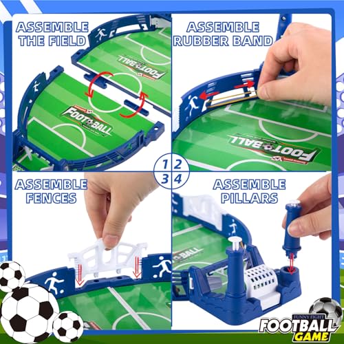 3 otters Mini Bowling Set & Mini Soccer Board Game Bundle – Fun Tabletop Games for Kids, Adults & Family Parties, Perfect Stocking Stuffers
