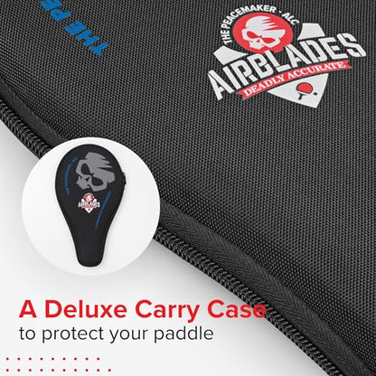 The Peace Maker ALC - Professional Ping Pong Paddle - Carbon Fiber Table Tennis Racket Producing Maximum Spin & Control for All Levels - Hard Carry Case & Ergonomic Handle. - style: Boys