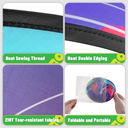Doinfly【3-Pack Professional Flying Toys - Ultra-Stable & Long Distance Sport Flying Equipment for Outdoor Games, Pool, Beach, Backyard Fun | Adults & Kids Family Toy (Gradient Series) - color: Colourful