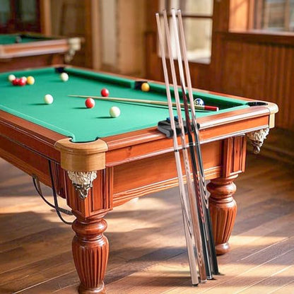 Eorbow 4 Holes Pool Cue Holder, Portable Weighted Pool Cue Rack, Mini Non-slip Stick Holder Claw with 2 Chalk Holders, Heavy Duty Cue Rest for Billiard and Pool Table