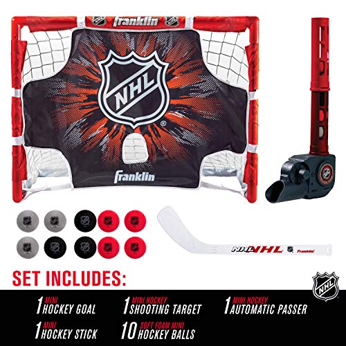 Franklin Sports Mini Hockey Automatic Passer, Goal & Target Set
