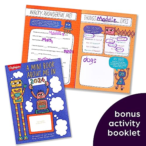 Highlights for Children Fun 2024 Puzzle Books for Kids Ages 6 and Up, 4-Book Set of Brain Teasers, Mazes, Word Puzzles and More Travel-Friendly Screen Free Brain-Boosting Activities