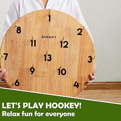 SUNGIFT Hook Ring Toss Game for Adults & Kids - Yard Hooky Ring Tossing Games - Hookie Wall Game Indoor & Outdoor Family Fun - Home, Party, Office, Camping & Backyard Games - style: Giant 20"