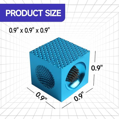 GSE Games & Sports Expert Billiard Pool Cue Tip Tool, Stick Scuffer/Shaper/Aerator/Joint Protector Tool, Billiard Accessories - style: Blue 5-in-1 Cube Tool