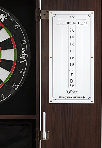 Viper by GLD Products Metropolitan Solid Wood Cabinet & Sisal/Bristle Dartboard Play-Ready Bundle - color: Espresso, style: Premium Set