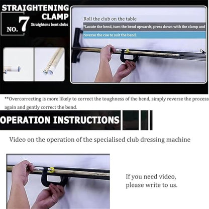 Cue Tip Shaper,Pool Cue Repair Kit,Pool Cue Lathe Machine,Cue Tip Repair Machine,Billiard Cue Shaper Tool,7 in 1 Billiard Cue Stick Repairer,Cue Shaft Cleaning & Maintenance