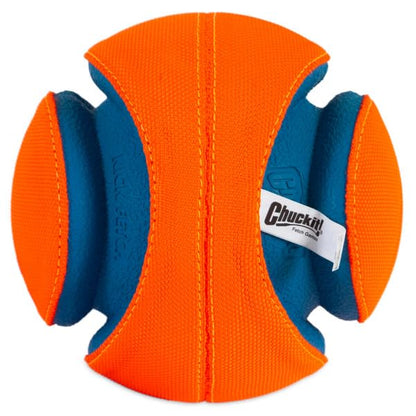 Chuckit! Kick Fetch Ball Dog Toy, Small (6 Inch) and ChuckIt! Paraflight Flying Disc Dog Toy, Large (9.75")