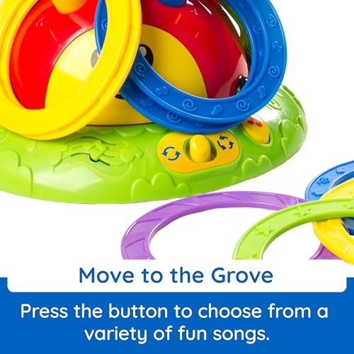 Fat Brain Toys 2-in-1 Musical Jump 'n Toss, Active Indoor/Outdoor Games for Kids Ages 4+, Fun Toys, Kids Activities