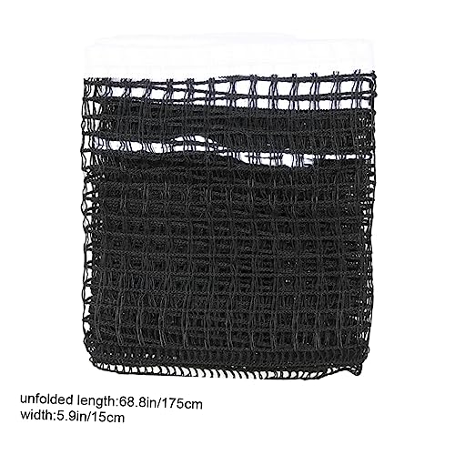 balacoo 2pcs Regulation Table Tennis Net Durable Nylon Pong Net for Use Lightweight Replacement Mesh for Home Office Classroom Play Black