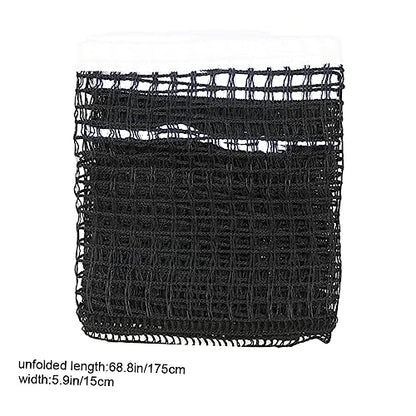 balacoo 2pcs Regulation Table Tennis Net Durable Nylon Pong Net for Use Lightweight Replacement Mesh for Home Office Classroom Play Black