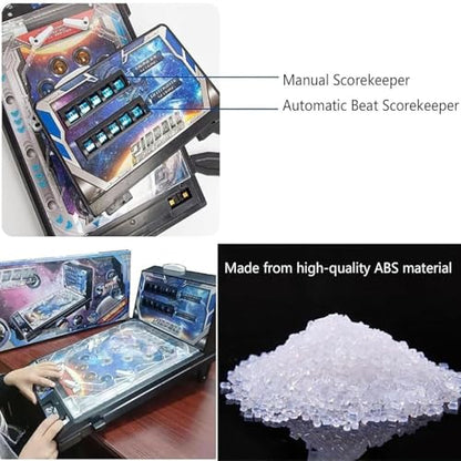 Mini Pinball Machine, Electronic Pinball Game Toys with Light and Sound Effects and Digital-Counter, Tabletop Pinball Toys for Children and Family