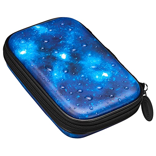 Casemaster Sentinel 6 Dart Case, Holds Extra Accessories, Tips, Shafts and Flights, Compatible with Steel Tip and Soft Tip Darts, Impact & Water Resistant Tactech Shell, Galaxy - color: Tactech Shell Galaxy