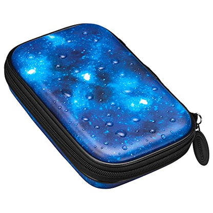 Casemaster Sentinel 6 Dart Case, Holds Extra Accessories, Tips, Shafts and Flights, Compatible with Steel Tip and Soft Tip Darts, Impact & Water Resistant Tactech Shell, Galaxy - color: Tactech Shell Galaxy
