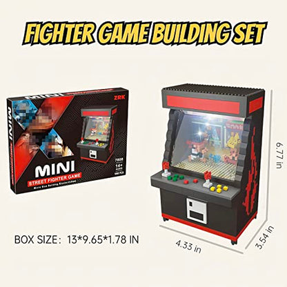 Vziimo Fighter Game Micro Blocks Sets for Adults and Teens 14+ Building Toys, Creative Bricks Gifts for Game Fans- Compatible with Nano(1060 Pieces) - style: Fighter Game