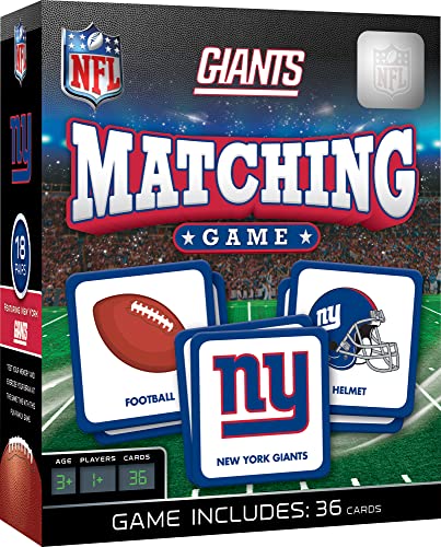 MasterPieces Officially Licensed NFL New York Giants Picture Matching Card Game for Kids and Families - style: New York Giants