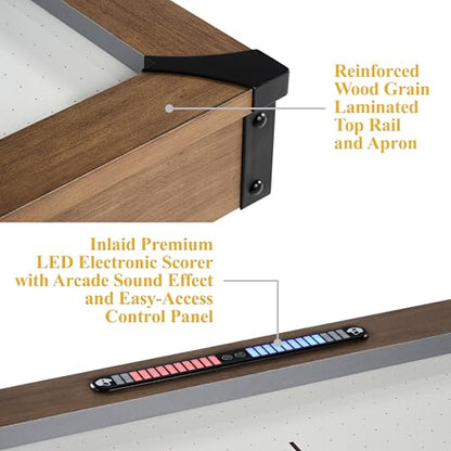 Barrington Billiards Air Hockey Table with Accessories, Perfect for Family Game Rooms | with Accessories - style: 7 Ft. Urban