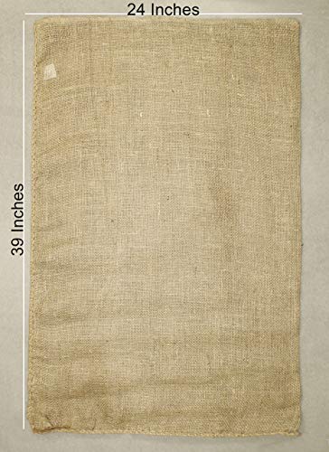 COTTON CRAFT Potato Sack Race Bags - 10 Pack Jute Burlap Race Bags for Kids Adults - Large 24x39 Gunny Sacks Bulk - Outdoor Lawn Games, Field Day, Party Supplies, Picnic, Easter Hopping Games - size: 10 Pack - 24x39
