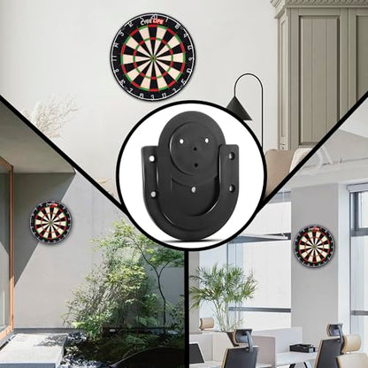 CyeeLife Dartboard Mounting Bracket,Dartboard Bracket Hanging Dartboards Professional,Black - size: O Shaped