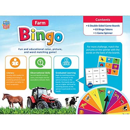 MasterPieces Kids Games - Farm Bingo Game - style: Farm