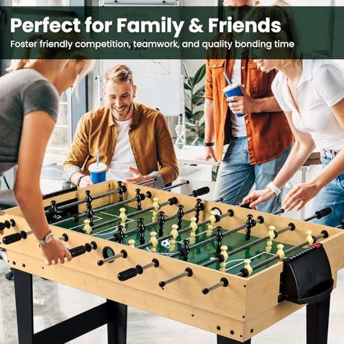 Goplus 10-in-1 Combination Multi Game Table Set, Adult Size Combo Game Table W/Foosball, Table Tennis, Pool, Air Hockey Table, Bowling, Chess, Checkers, Backgammon for Game Night - color: ['Black', 'Brown']