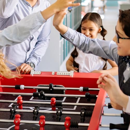 Foosball Table Rod Replacement 2 Pcs Table Soccer Rods for Soccer Machine Accessory Metal Pole for Home Game Room Easy Replace Handle