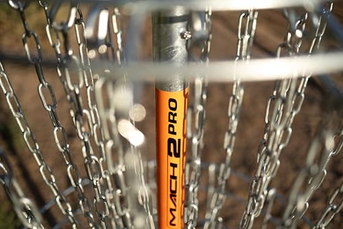 DGA Mach 2 Pro Disc Golf Basket | 24-Chain Professional Target with Hot-Dipped Galvanized Steel, All-Weather Heavy-Duty Construction for Outdoor Play