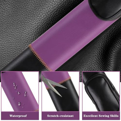 Billiard/Pool Cue Hard Cases, Cue Case 1 Stick 2 Holes,Holds 1 Complete 2-Piece 58 Inches Cue Sticks,Deluxe Hard Billiard Pool Cue Stick Carrying Case,Pool Billiards Accessories - color: Purple