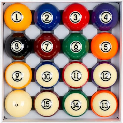 Billmart Premium Billiard Balls Pool Table Accessories 2-1/4" Regulation Size 16 Pool Balls Billiard Set | Premium - color: Tournament Premium