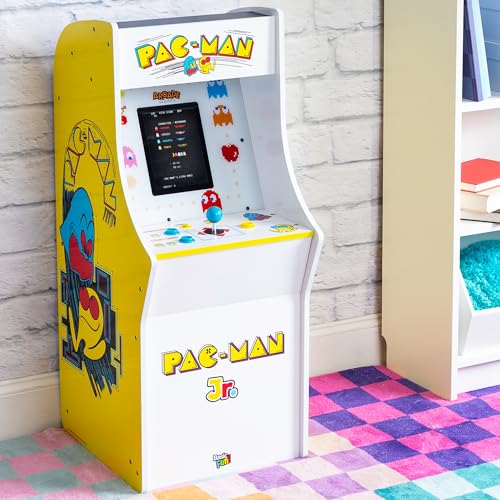 Arcade Classics Pac Man Jr Series Free Standing Machine, 3 Games, 8" Liquid Crystal Screen - Arcade Game for Basements, Garages, or Game Rooms - style: PacManJR Counter Series