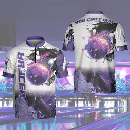 Personalized Custom Jersey for Men, Uniform Shirt for Bowling Team Gift - color: D2