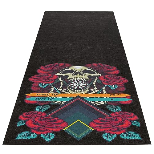 Pig Home Solutions Color Burst Design Self-Sticking Dart Mat - style: Skull
