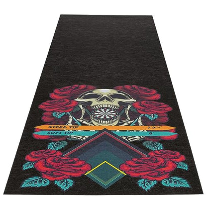 Pig Home Solutions Color Burst Design Self-Sticking Dart Mat - style: Skull