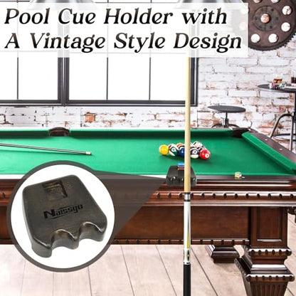 Cue Rest Cue Stick Holder Pool Cue Holder - style: Wood-2 Holes Brown