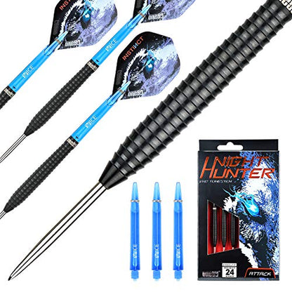 ONE80 90% Tungsten Steel Tip Darts Sets Chameleon, Night Hunter Professional Darts Set - style: Attack 24g