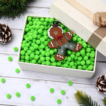 SEPGLITTER 1000 Pcs Mini Christmas Light Green Pom Poms Balls for Crafts | 1cm Mini Size, Green Puff Balls, DIY Crafts Making, Handmade Projects, Christmas St. Patricks Party Supplies Decorations - style: Green Style