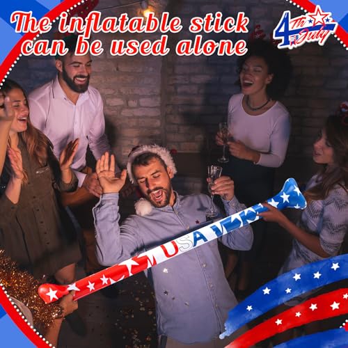 Threan 4th of July Inflatable Limbo Game 250th Anniversary Independence Day Party Game USA Red White Blue Star Patriotic American Flag Inflatable Limbo for Adults Indoor Outdoor Memorial Veterans Day - style: 4th of July
