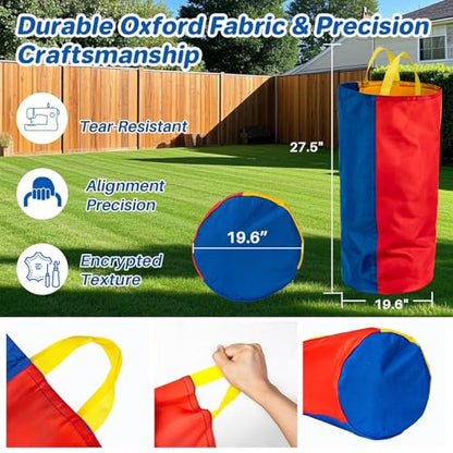 RAINFLOW Potato Sack Race Bags - 2 PCS Outdoor Games Sack Race Bags for Adults and Kids Carnival Games for Outside Camping Backyard Birthday Party Family Reunion Field Day