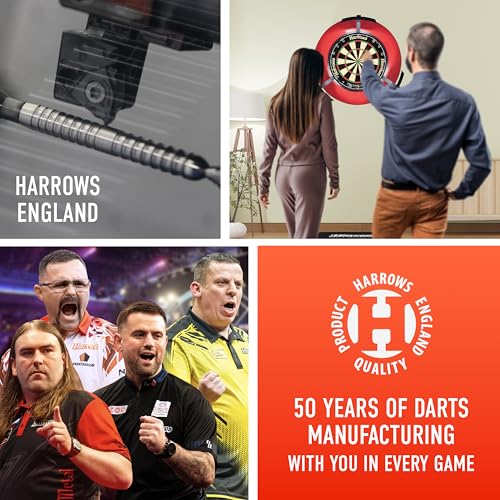 Harrows NX Elite 90% Tungsten Soft Tip Darts Set 18g I Huge 17pcs Bundle with Spare Shafts, Prime Flights & Travel Case 18G