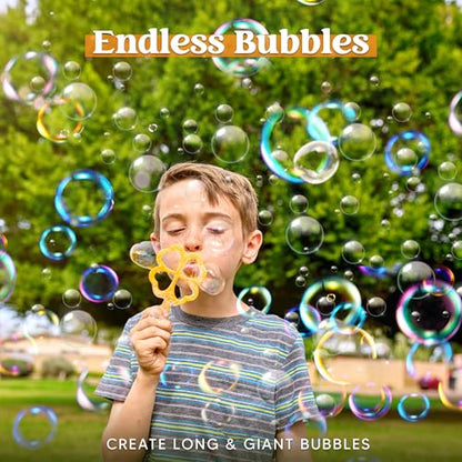 JOYIN 29 Pcs Big Bubble Wands Set, Giant Bubble Wand Bulk with Tray for Kids Outside Blowing, Toys for Summer Easter Party Favor Birthday Toddlers - style: Classic