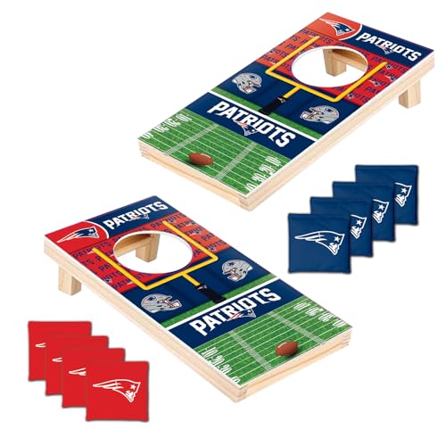 MasterPieces Officially Licensed NFL Tabletop Cornhole for Adults - style: New England Patriots