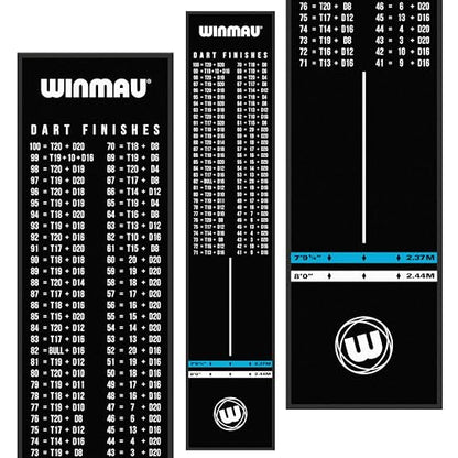 WINMAU Dart Mat with Throw Line for Soft Tip and Steel Tip - Available in Outshot and Clearzone Style - style: Pro Zone Outshot