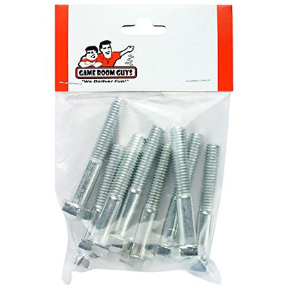 Game Room Guys Pinball Machine Leg Bolt Kit - Chrome